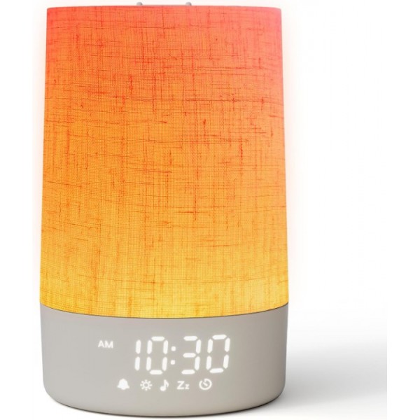 Foryond Tageslichtwecker mit 30 Naturgeräuschen,Wecker mit Licht Sonnenaufgang,Dimmbar Nachttischlampe,Lichtwecker Einschlafshilfe und Timer,Geschenke für Mutter und Vater, Frauen und Männer